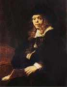 Rembrandt van rijn Portrait of Gerard de Lairesse painting